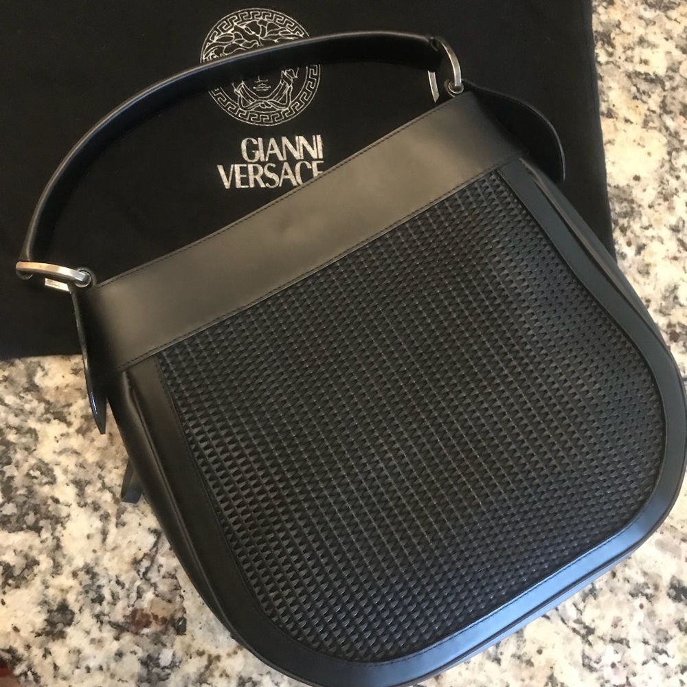 Auth. VERSACE Saddle Style Tote